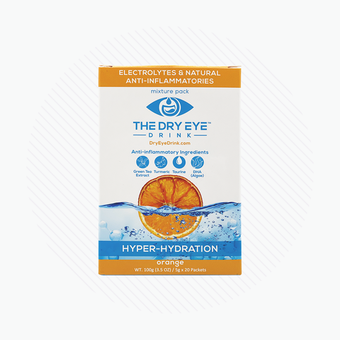 Dry Eye Drink Hyper Hydration Additive for Dry Eyes (20-pack) (Orange)