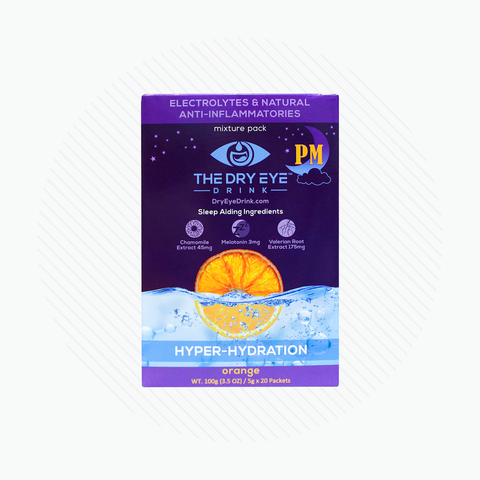 Dry Eye Drink Hyper Hydration PM Additive for Dry Eyes (20-pack) (PM Orange)