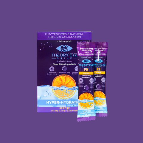 Dry Eye Drink Hyper Hydration PM Additive for Dry Eyes (20-pack) (PM Orange)