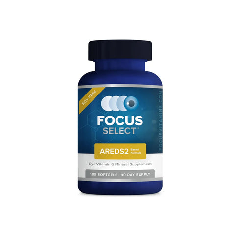 Focus Select Soy Free Supplement - AREDS2 formula for Macular Degeneration (180ct. 90 Day Supply)