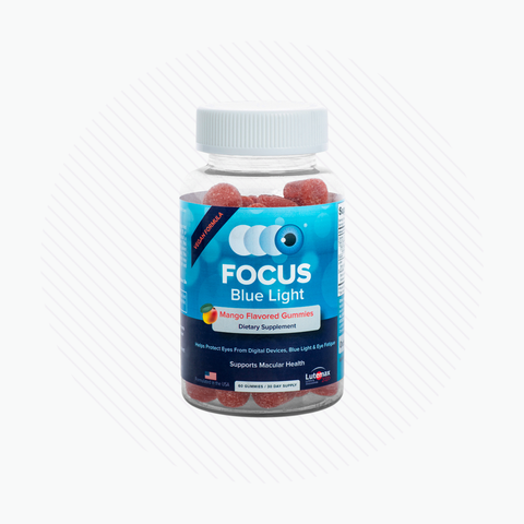 Focus Blue Light Mango Flavored Gummies (60ct, 1 Month Supply)