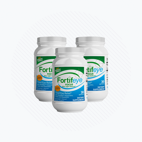 Fortifeye Focus Eye Supplement -Triple Carotenoid (3x Bottles of 30)