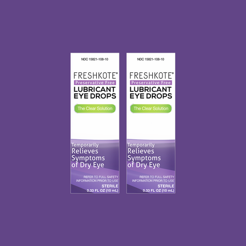 Freshkote Preservative Free (PF) Lubricant Eye Drops (Pack of 2)