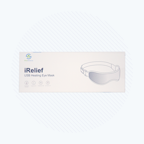 I-Relief USB Dry Eye Heat Mask with removable insert to relief symptoms of MGD and Dry Eyes