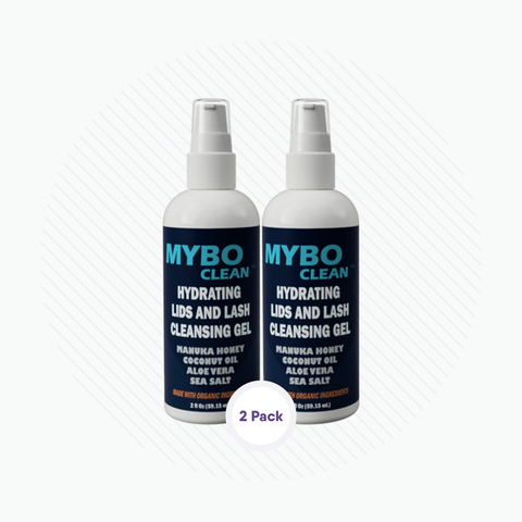 MyboClean Hydrating Lids and Lash Cleansing Gel (2 pc) - 1 Year Supply