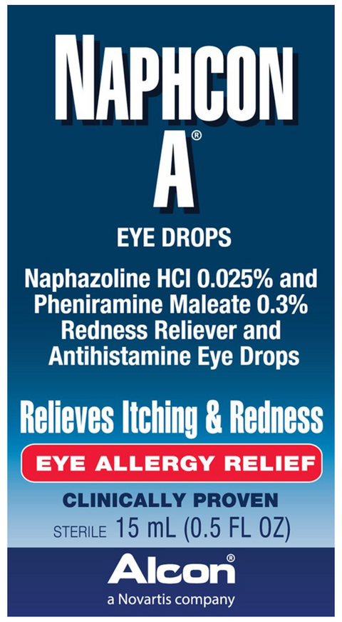 Naphcon A Redness Reliever Eye Drops with $3 Coupon (15mL)