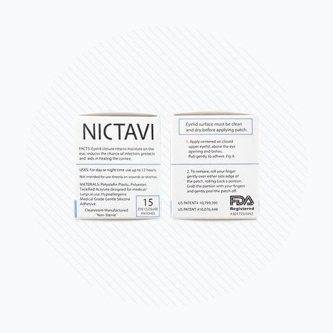 Nictavi Disposable Device for Nighttime Eye Lid Closure (15ct)