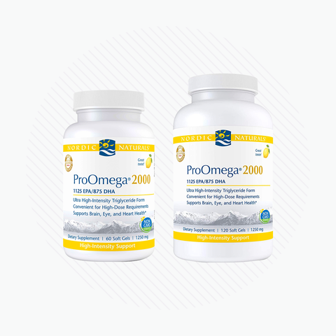 Nordic Naturals ProOmega 2000, Lemon Flavor - 2150 mg Omega-3 Soft Gels - Ultra High-Potency Fish Oil