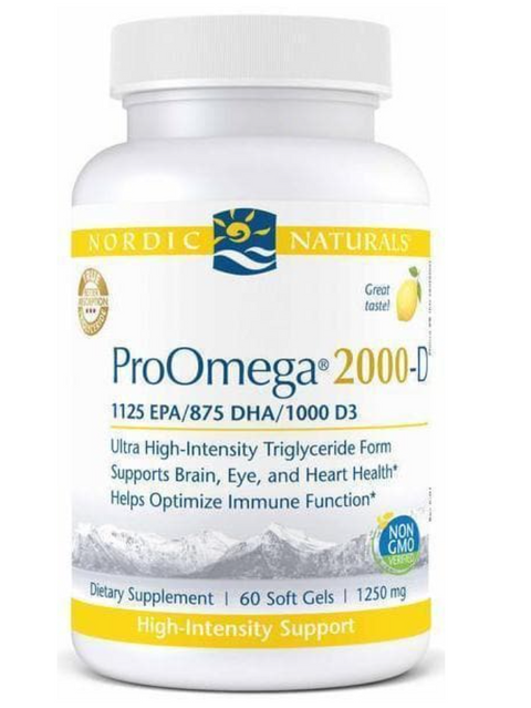 Nordic Naturals ProOmega 2000-D Lemon Flavor (60ct)