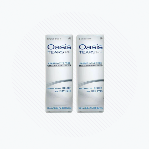 Oasis Tears 2-pack Preservative-Free Eye Drops (Multi-drop Bottle) 2-Pack 600 drops