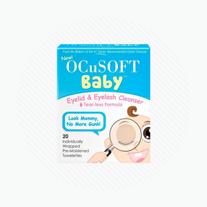 Ocusoft Baby Eyelid & Eyelash Cleanser (20 Wipes)