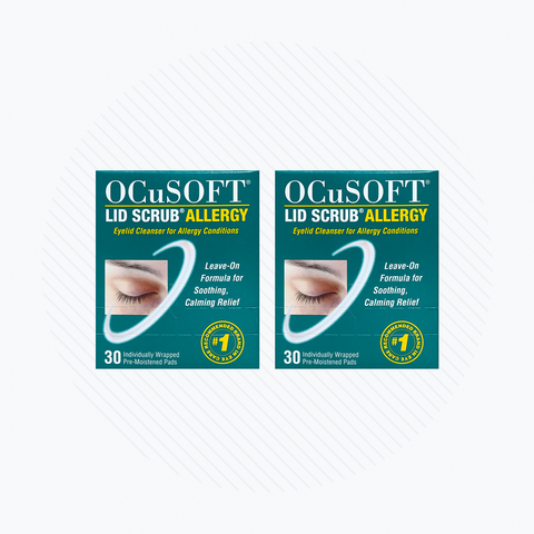 Ocusoft Lid Scrub  Allergy Eyelid Cleanser (2 x 30 Wipes) 2-Pack