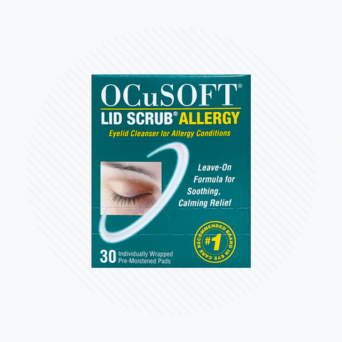 Ocusoft Lid Scrub  Allergy Eyelid Cleanser (2 x 30 Wipes) 2-Pack