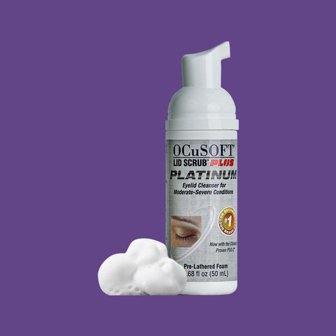 Ocusoft Lid Scrub Plus Platinum Foam 50ml