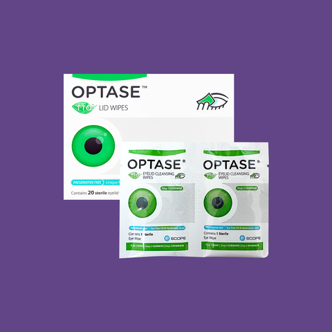 Optase Dry Eye Kit (A) Heat Mask, Cleansing Wipes, Intense Eye Drops