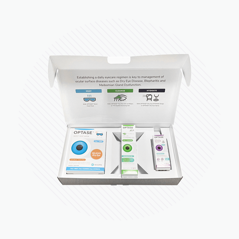 Optase Dry Eye Kit (C) Heat Mask, Cleaning Gel, and Intense Drops