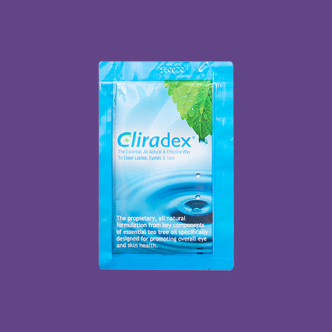 Cliradex Wipes - Tea Tree Oil Extract Eyelid Cleanser for Demodex, Blepharitis and Dry Eye (24ct)