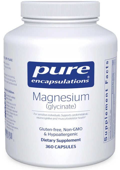 Pure Encapsulations Magnesium (Glycinate) 360ct (4-12 month supply)