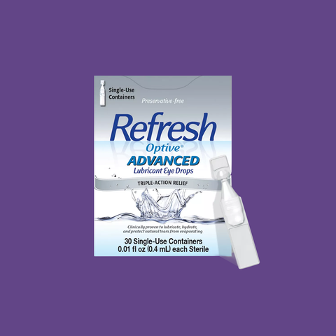 Refresh Optive Advanced Lubricant Eye Drops (30 Vials)