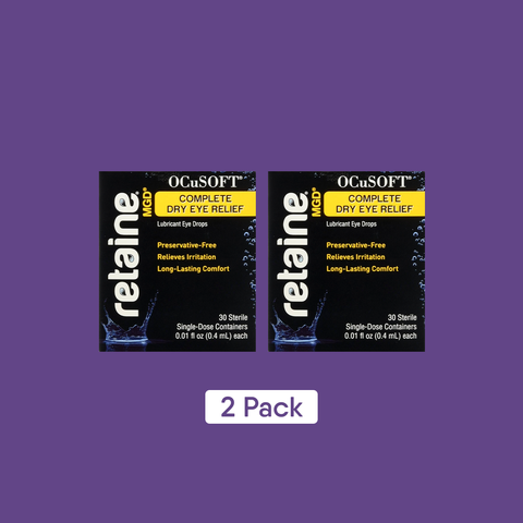 Ocusoft Retaine 2-pack MGD Eye Drops 60 Vials (Preservative-Free) 2-Pack