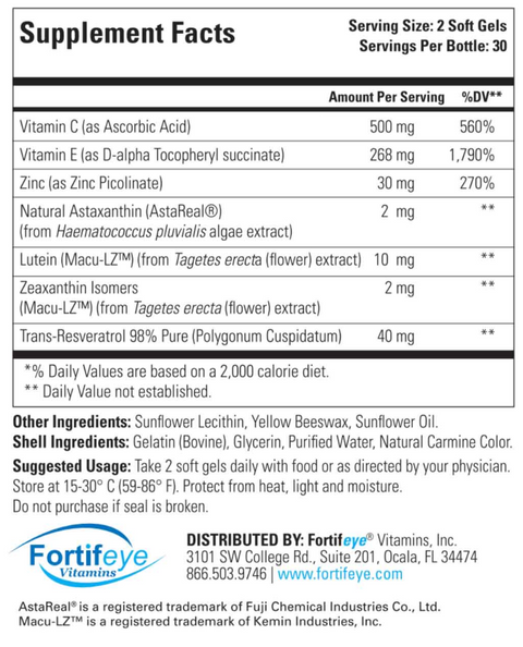 Fortifeye Advanced Retina Formula