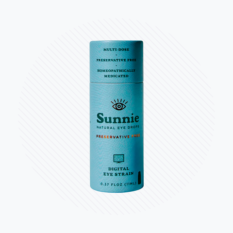 Sunnie Natural Preservative Free Eye Drops for Digital Eye Strain, 11mL Bottle (330+ Drops)