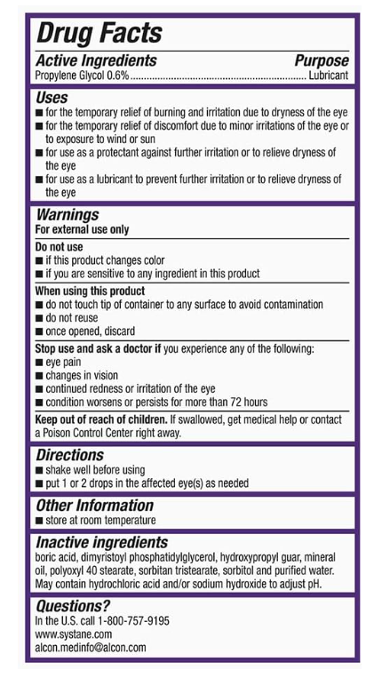 Systane Complete Preservative-Free Lubricant Eye Drops 60ct Vials, (2x30 Ct)