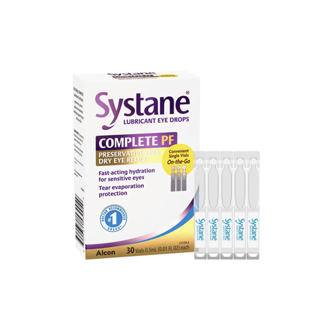 Systane Complete Preservative-Free Lubricant Eye Drops 30ct Vials