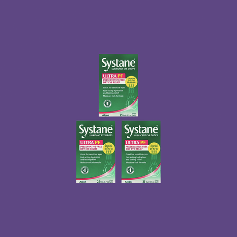 Systane Ultra PF 180 Vials of Preservative Free Dry Eye Relief Drops for Sensitive Eyes (180 Vials) 3 Boxes of 60