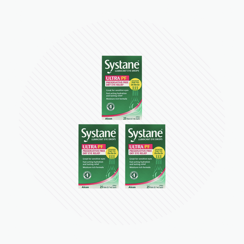 Systane Ultra PF 180 Vials of Preservative Free Dry Eye Relief Drops for Sensitive Eyes (180 Vials) 3 Boxes of 60