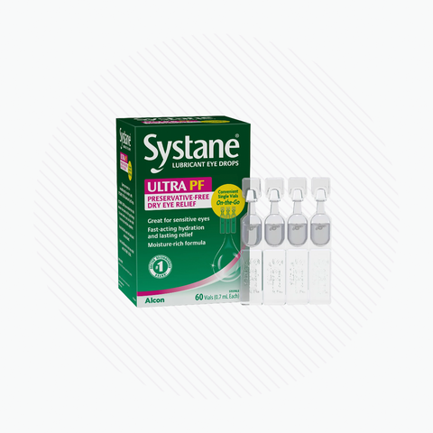 Systane Ultra PF Preservative Free Dry Eye Relief for Sensitive Eyes (60 Vials)