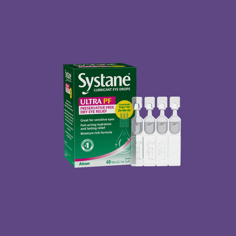 Systane Ultra PF Preservative Free Dry Eye Relief for Sensitive Eyes (60 Vials)