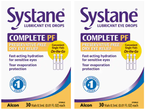 Systane Complete Preservative-Free Lubricant Eye Drops 60ct Vials, (2x30 Ct)