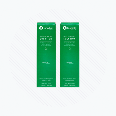 Tangible Clean 2-pack - Scleral and Contact Lens Multi-Purpose Solution (3.4oz Travel Size) 2-Pack