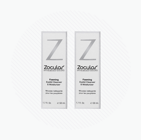 ZocuFoam 2-Pack Eyelid Foam Cleanser for Blepharitis and Dry Eyes (4-6 month supply)